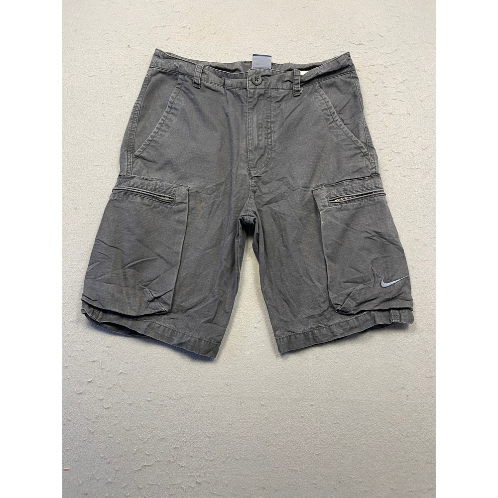 Nike Cargo Shorts Ripstop Grey W28 Mens
